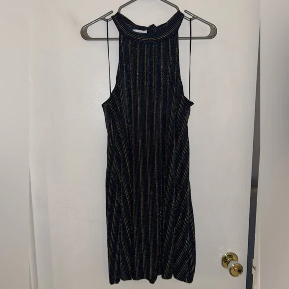 Simons Multicolor Striped Backless Dress - Picture 2 of 5